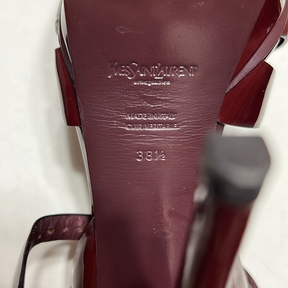 YSL Tribute Vitello Vernice Soft Heel Sandal - Picture 7 of 15